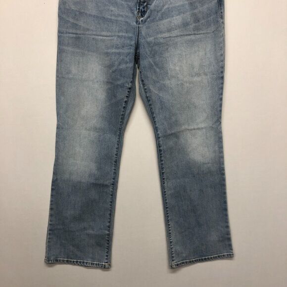 Old Navy Women Kicker Boot Cut Jeans Size 16 Short Blue Denim B252 -1 - Picture 13 of 16